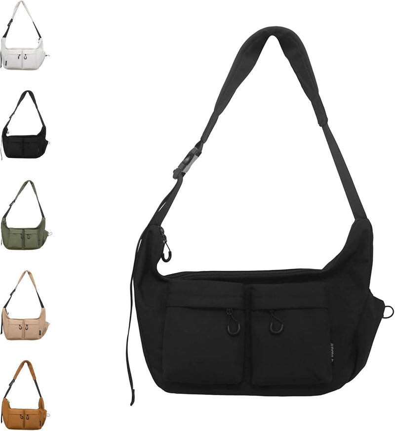 Large Capacity Canvas Crossbody & Messenger Bag – Kaelen