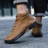 Handmade Waterproof Orthopedic Men’s Boots – Arch Support & Non-Slip Soles – Renvar