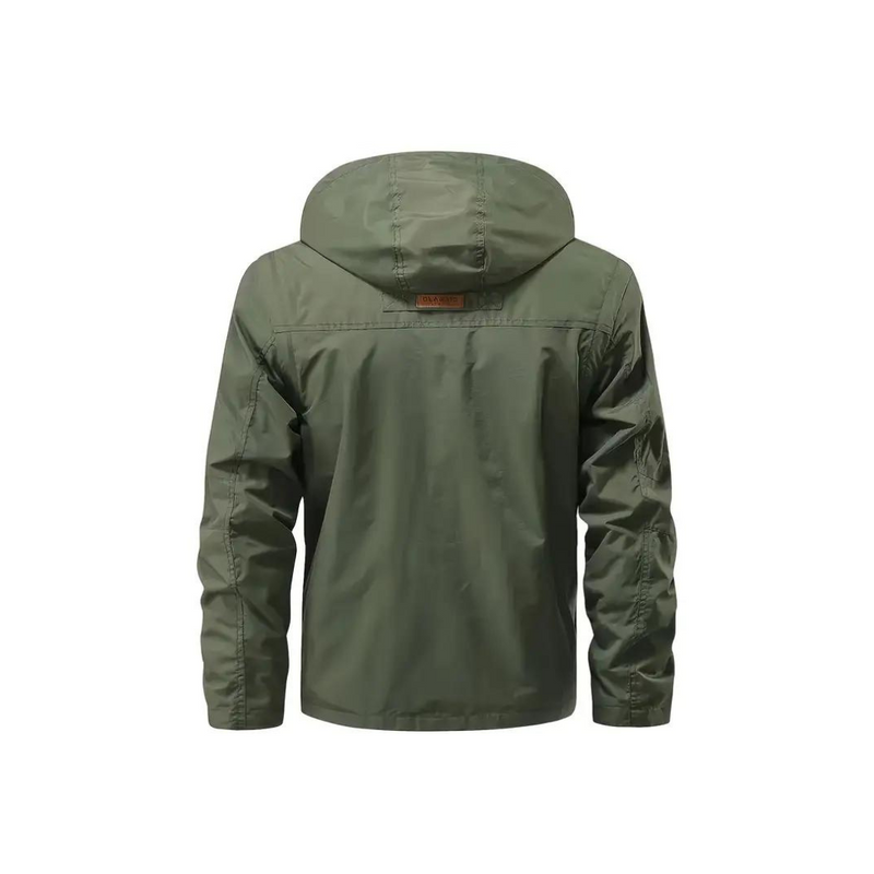 Men's transitional jacket water-repellent with removable hood - Leif