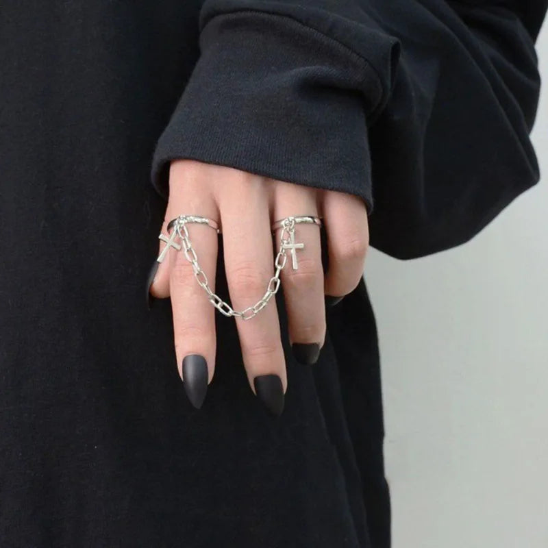 Hip Hop Silver Party Ring | Tassel Sparkler