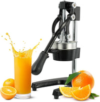 Cast-Iron Hand Press Juicer with 99% Extraction and Stainless Steel Build – Orvado