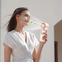 Portable Foldable Handheld Fan with LED Display 100 Speeds