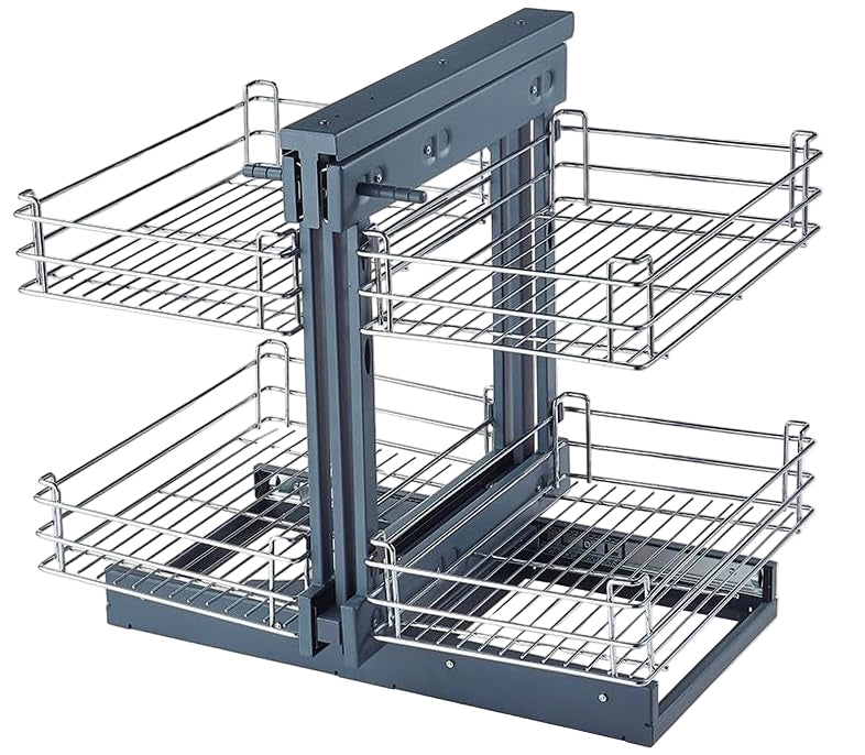 Robust Carbon Steel Blind Corner Cabinet Pull Out Shelf – Zevora