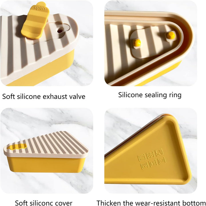 Reusable Pizza Storage Container with 2 Trays – SliceSafe (1+1 FREE)