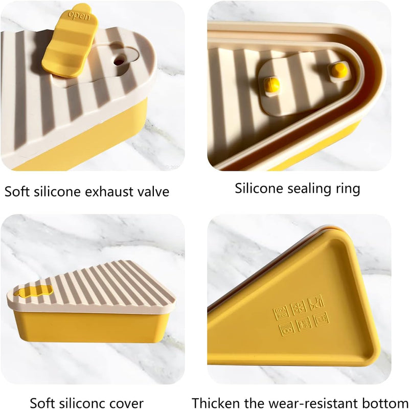 Reusable Pizza Storage Container with 2 Trays – SliceSafe (1+1 FREE)