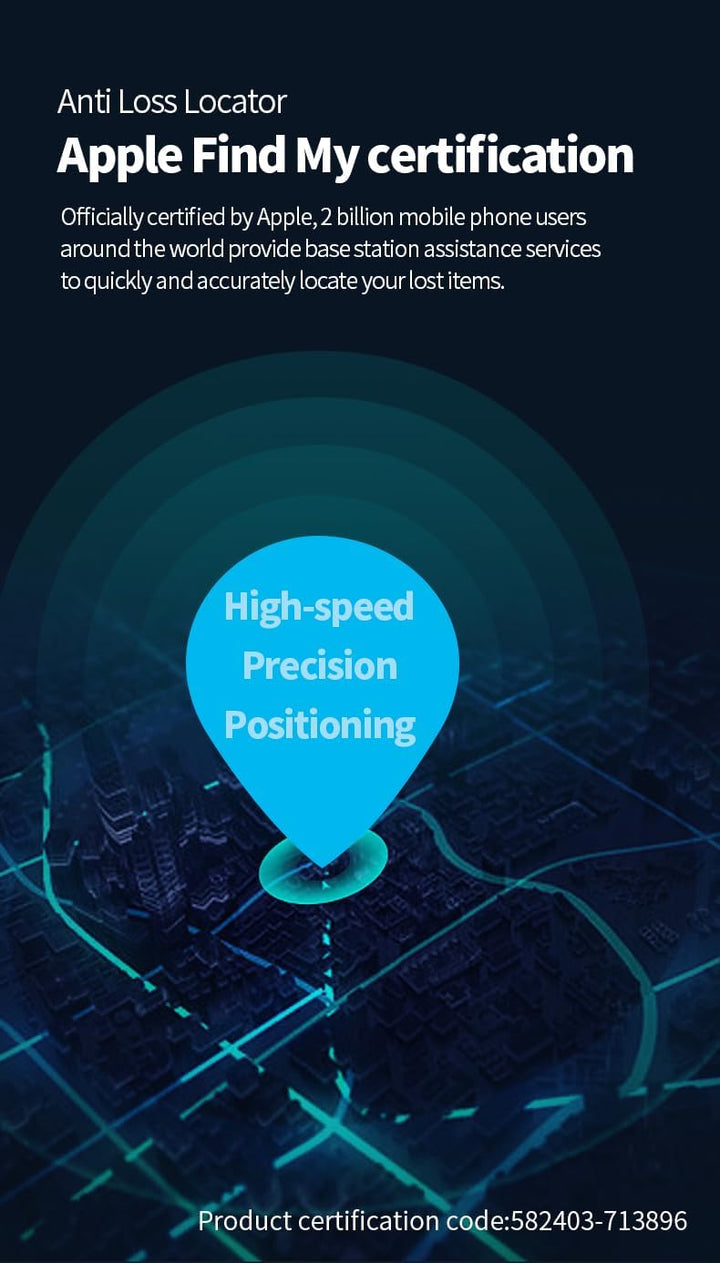 Smart Anti-Lost Locator Keychain – Real-Time Tracking with Find My – Zeyora