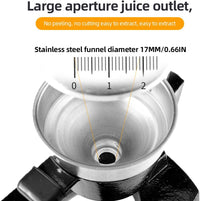 Cast-Iron Hand Press Juicer with 99% Extraction and Stainless Steel Build – Orvado