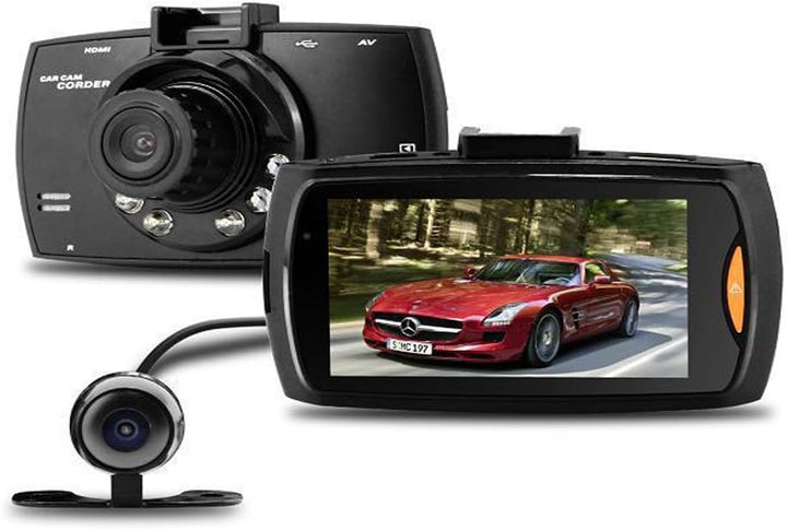 Dual Lens Car Dash Cam G30 2.7" LCD Full HD 1080P with G-Sensor