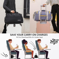 Waterproof Travel Duffel with Shoe Compartment & Wet Pocket – Unisex Gym Bag