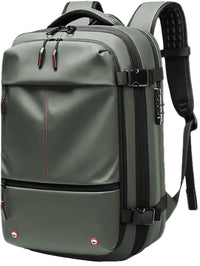 Air Vacuum Backpack – Expandable 60L Waterproof Travel Pack with Laptop Compartment – Trivora
