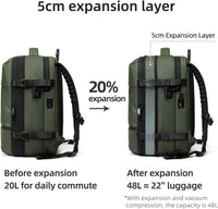 Expandable & Waterproof Travel Backpack with Vacuum Compression – Arvid