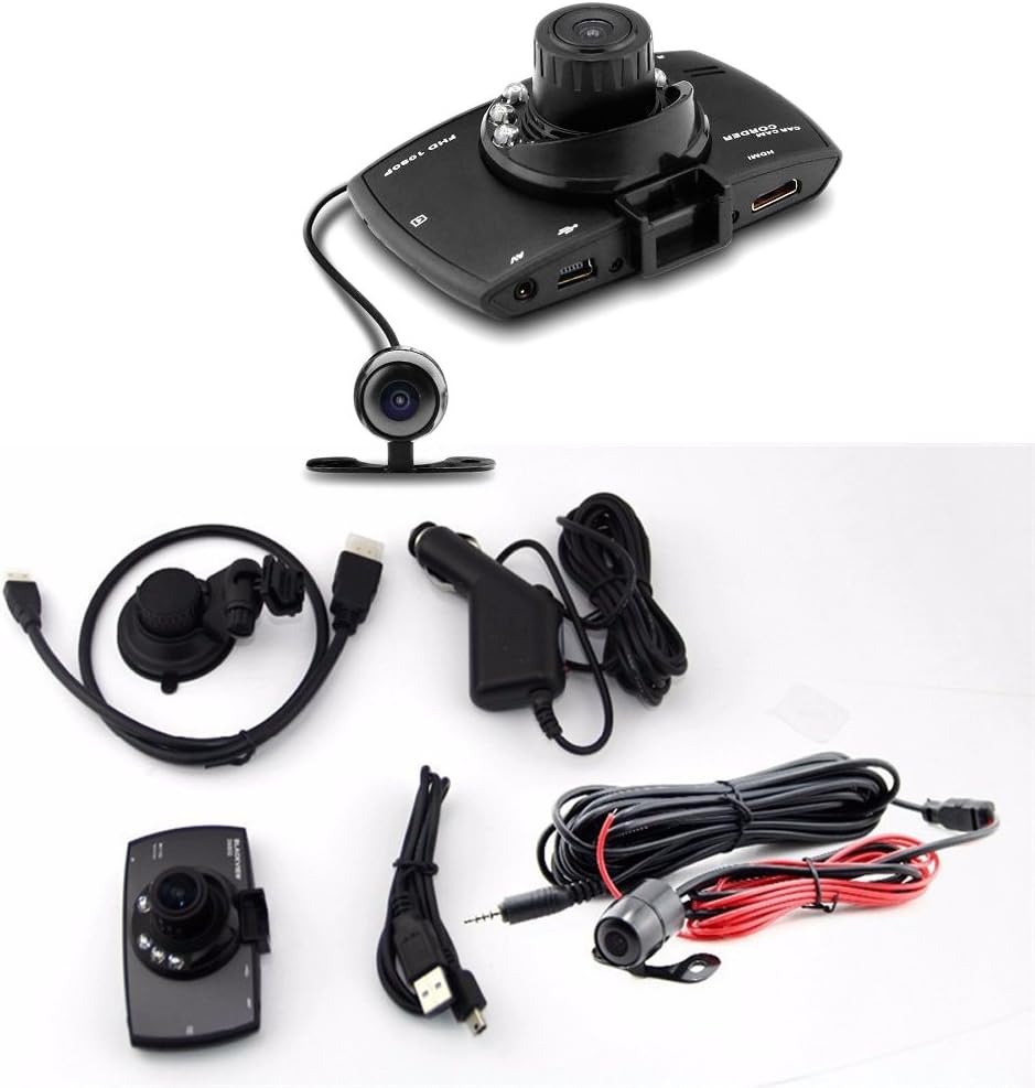 Dual Lens Car Dash Cam G30 2.7" LCD Full HD 1080P with G-Sensor