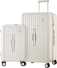 Airline-Approved 20" Carry-On Luggage with 3:7 Split & Triple-Layer PC Shell