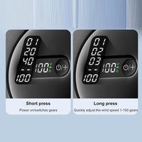 Rechargeable Clip-On Stroller Fan with Night Light 100 Speeds