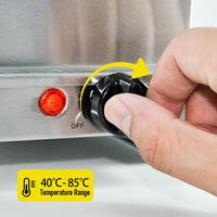 Electric Buffet Food Warmer with 3 × 2.5L Trays & Temperature Control – Valtero