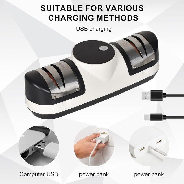 Electric Knife Sharpener with 3 Speeds & LED Display – EdgeMaster