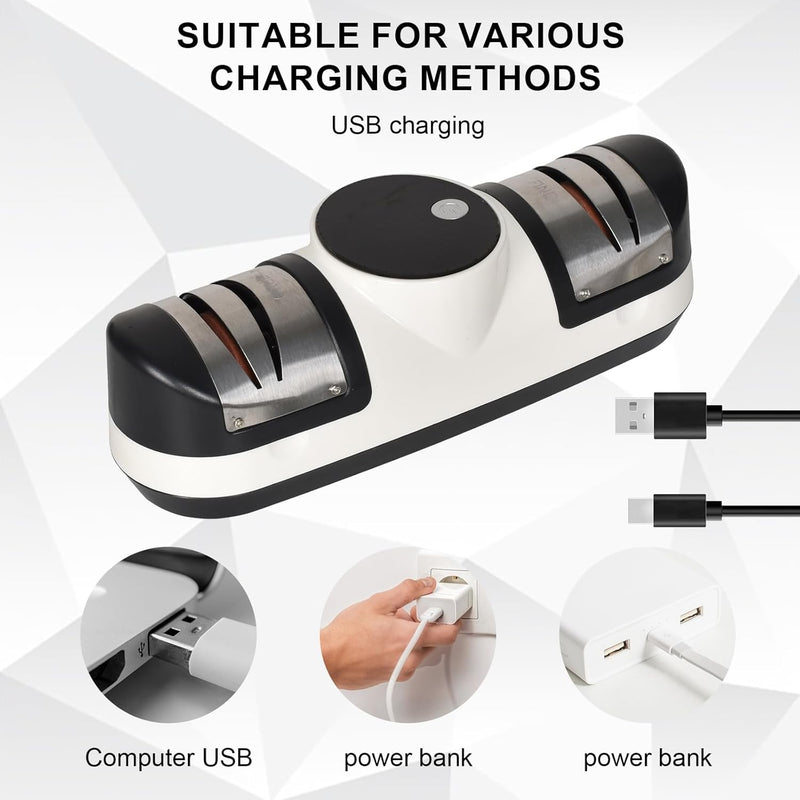 Electric Knife Sharpener with 3 Speeds & LED Display – EdgeMaster