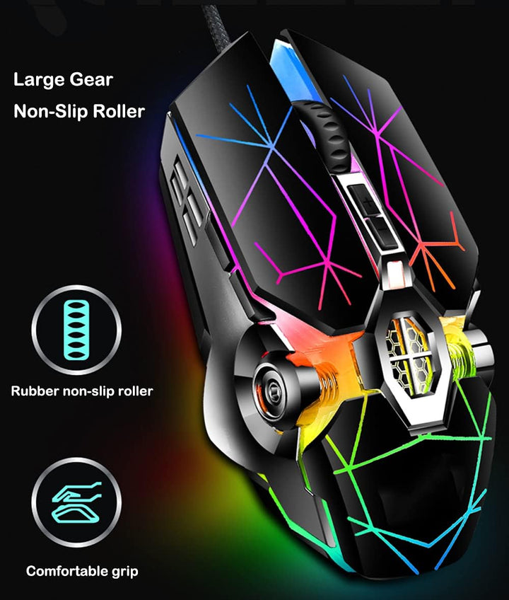 87-Key Mechanical Gaming Keyboard RGB Backlit Blue Switch