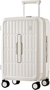Airline-Approved 20" Carry-On Luggage with 3:7 Split & Triple-Layer PC Shell