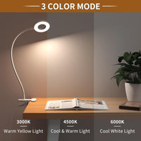 3 Colour Modes LED Desk Clamp Lamp with  & Flexible Gooseneck – Selvara (1+1 FREE)
