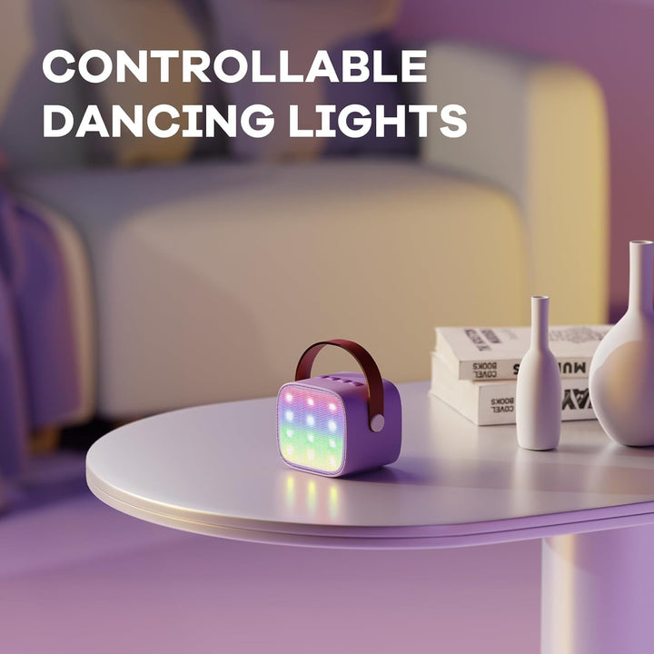 Portable Mini Karaoke Machine with Bluetooth Speaker & 2 Wireless Mics – Veylo