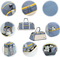 Waterproof Travel Duffel with Shoe Compartment & Wet Pocket – Unisex Gym Bag