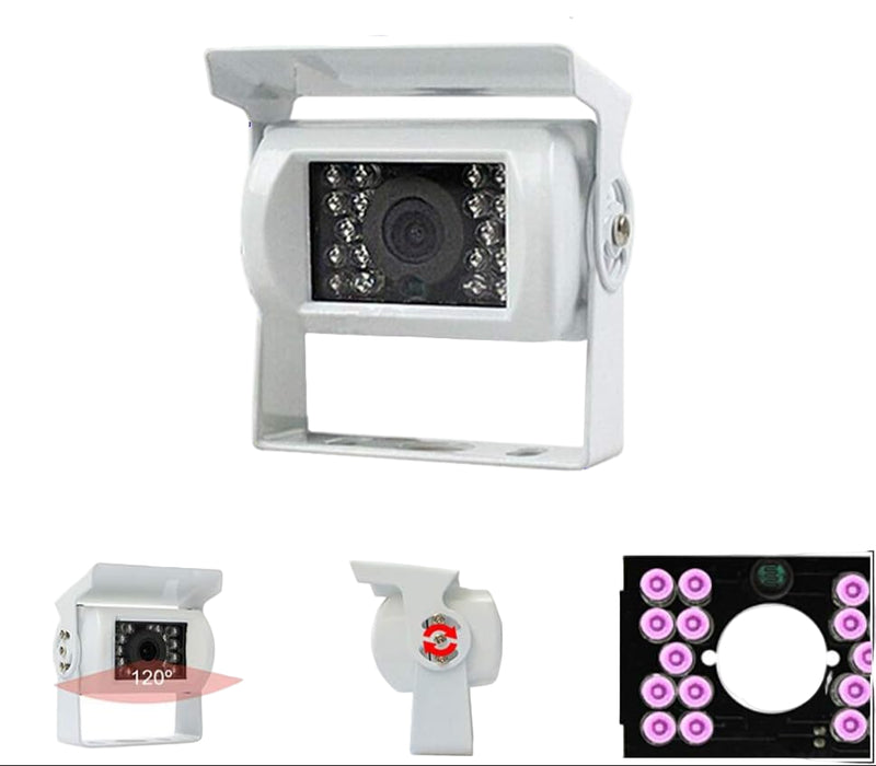 Truck Backup Camera 12V/24V with 18 LED IR Night Vision IP68