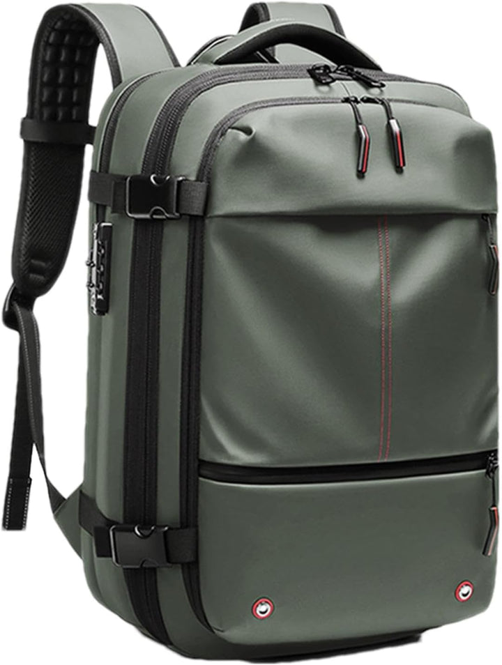 Air Vacuum Backpack – Expandable 60L Waterproof Travel Pack with Laptop Compartment – Trivora