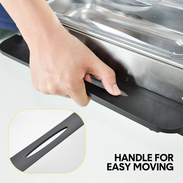 Electric Buffet Food Warmer with 3 × 2.5L Trays & Temperature Control – Valtero