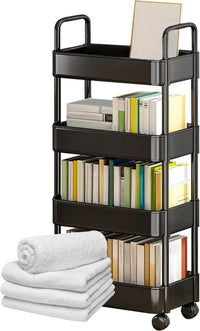 Rolling Utility Cart with Wheels & Handle – Veyora