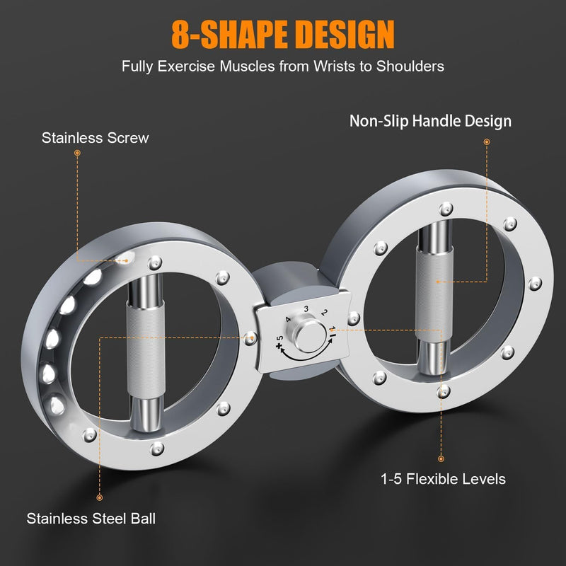 Twister Arm Exerciser with Adjustable 12LB Resistance and 360° Rotation – Zeynor