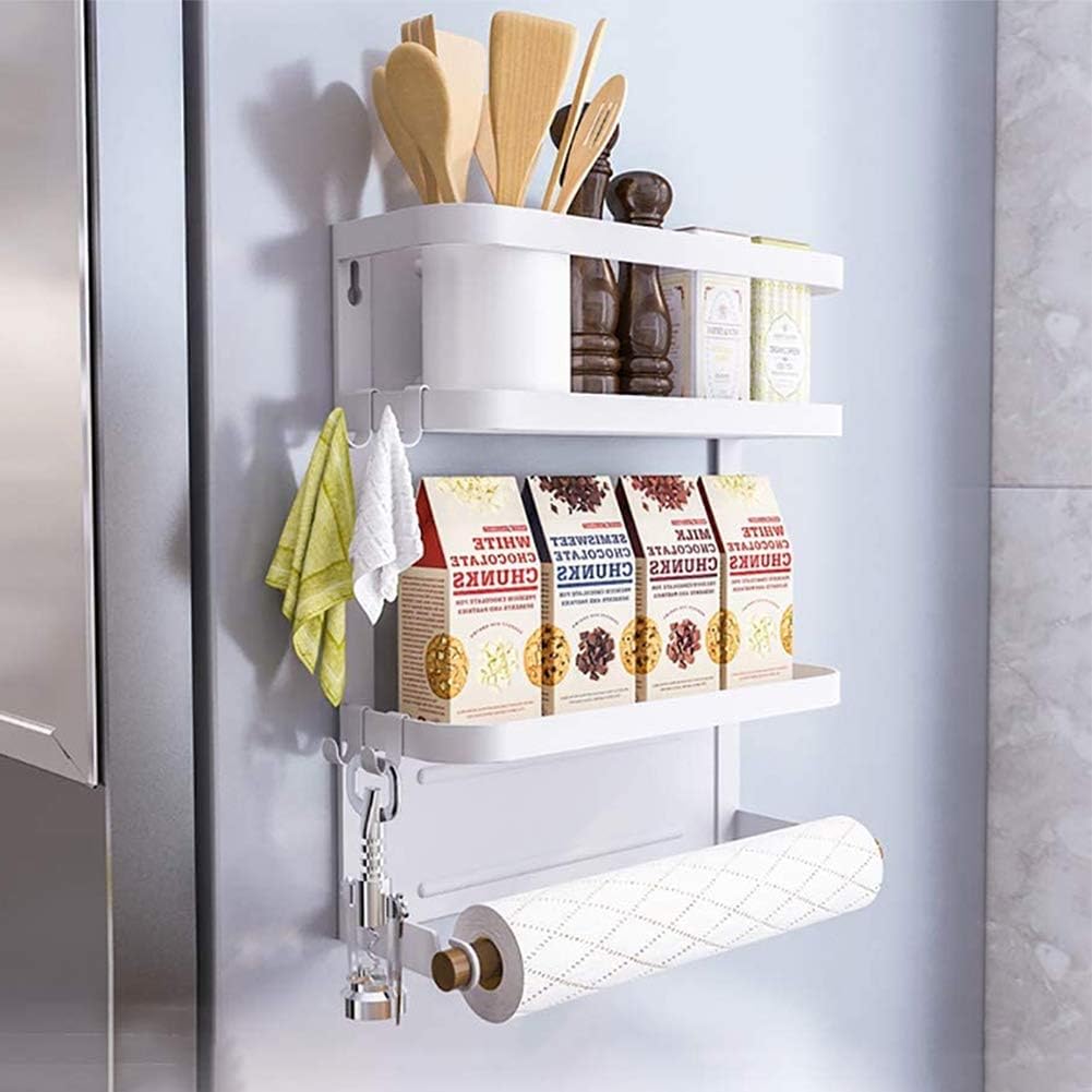 Magnetic Fridge Spice Rack with Paper Towel Holder – Oryden