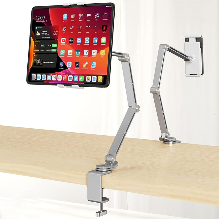 Adjustable Aluminum Tablet Desk Stand with 360° Rotation – Movaro