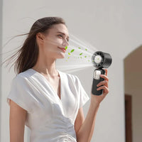 Portable Foldable Handheld Fan with LED Display 100 Speeds