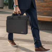 Water-Resistant Laptop Shoulder Bag with 360° Protective Padding – Buy 1, Take 1 FREE