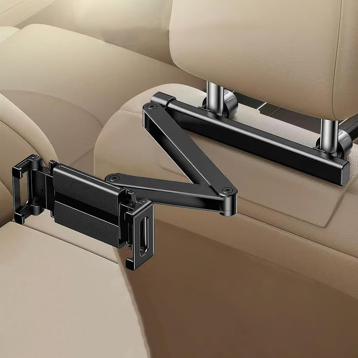 Car Headrest Tablet Holder – Adjustable 360° Backseat Phone & Tablet Mount – Movira