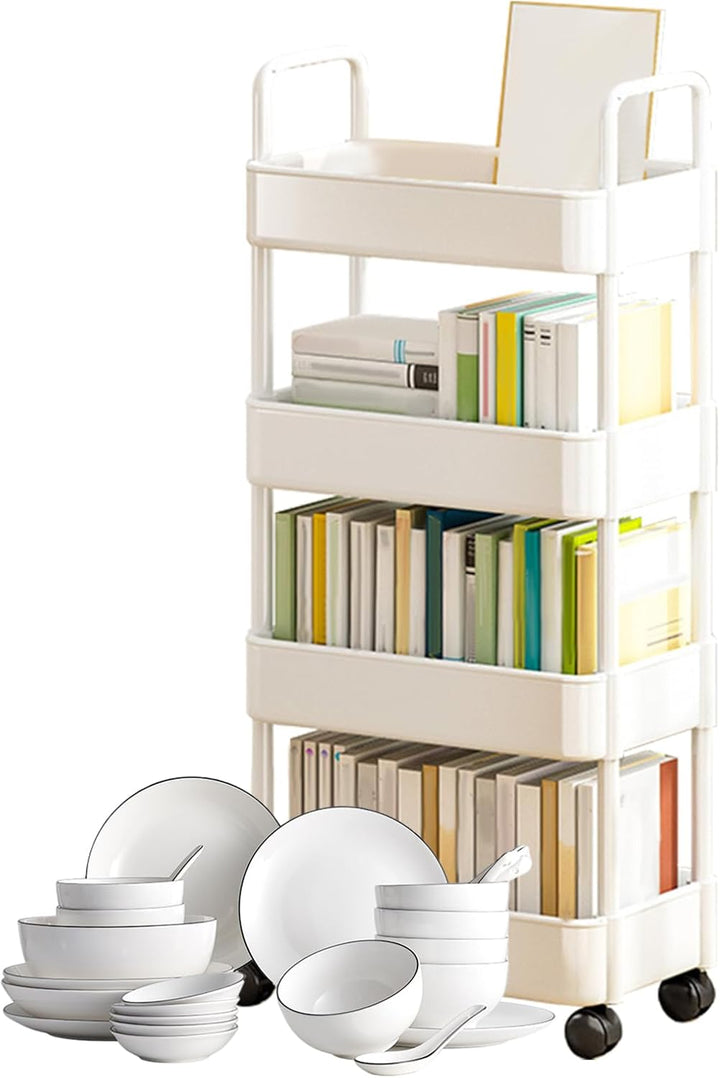 Rolling Utility Cart with Wheels & Handle – Veyora