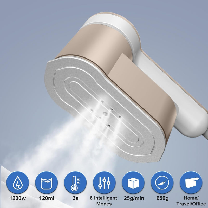 Portable Travel Steamer Iron 1200W with 6 Modes and AU Plug
