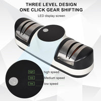 Electric Knife Sharpener with 3 Speeds & LED Display – EdgeMaster