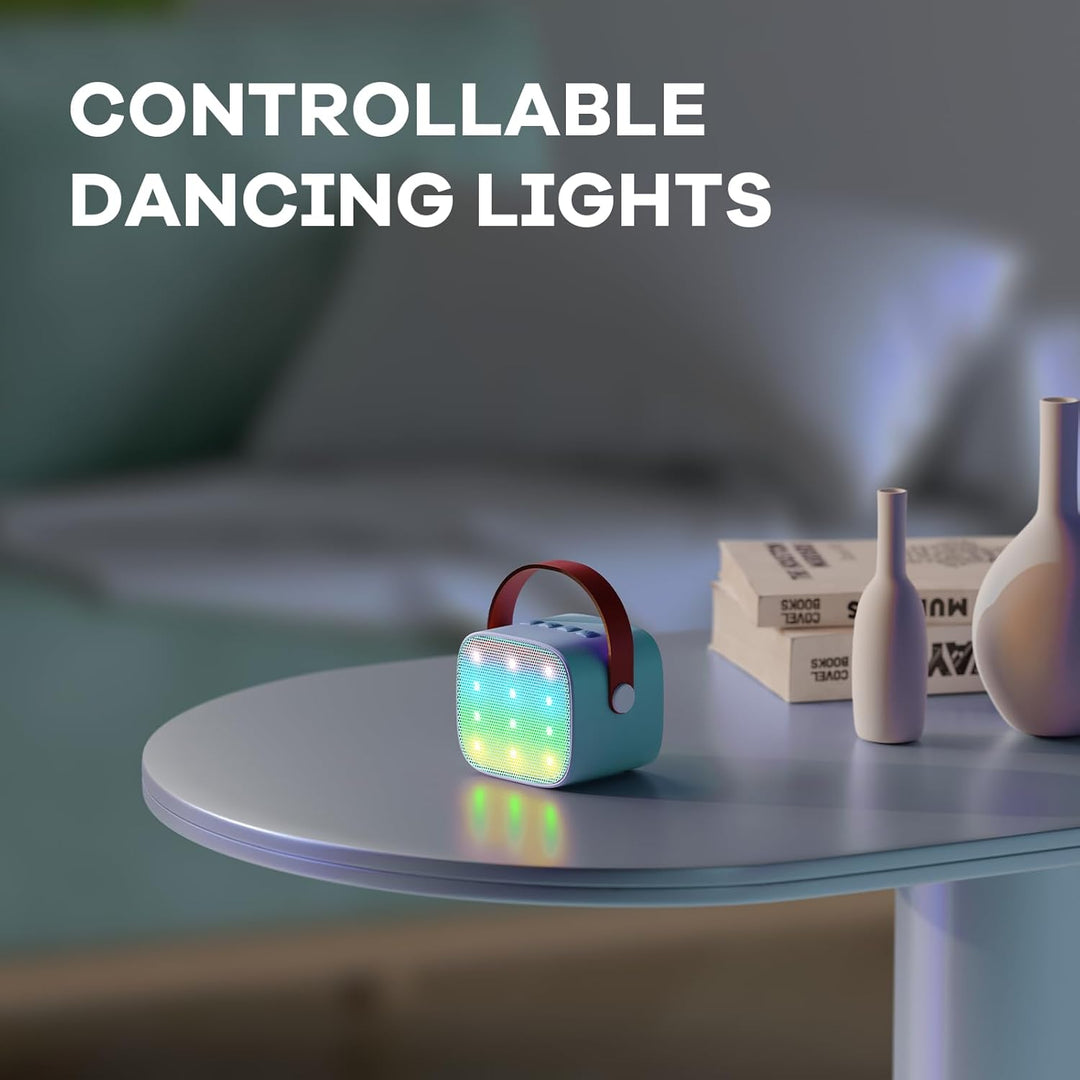 Portable Mini Karaoke Machine with Bluetooth Speaker & 2 Wireless Mics – Veylo