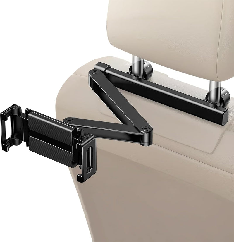 Car Headrest Tablet Holder – Adjustable 360° Backseat Phone & Tablet Mount – Movira