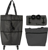 Large Capacity Foldable Shopping Bag with Wheels Reusable Cart Tote (1+1 FREE) – Veytra