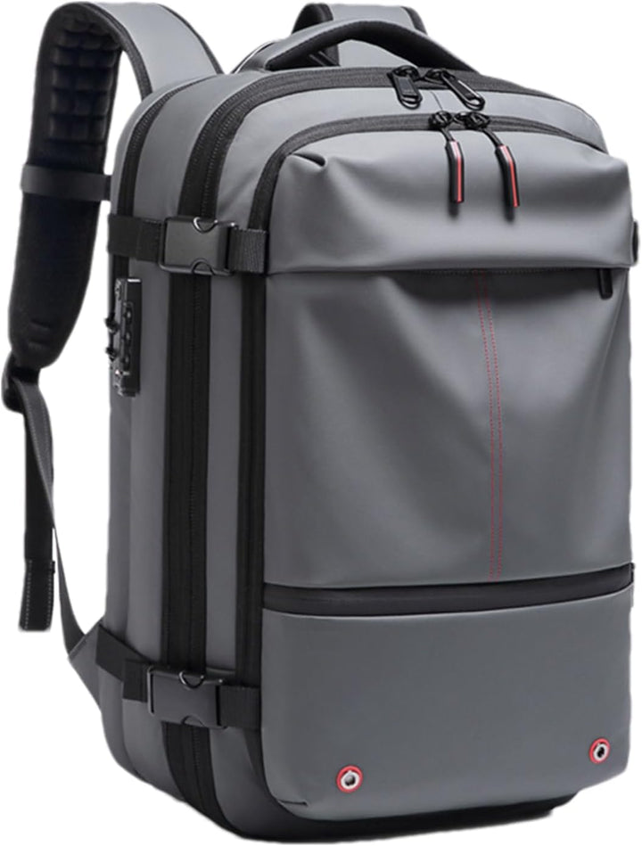 Air Vacuum Backpack – Expandable 60L Waterproof Travel Pack with Laptop Compartment – Trivora