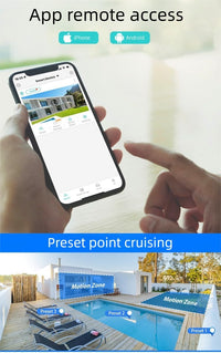 Outdoor & Indoor Security Camera 2K 355° View with Night Vision