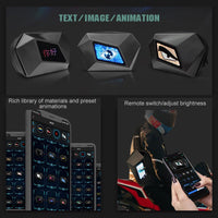 LED Motorcycle Crossbody Bag with Programmable Display – Nexora