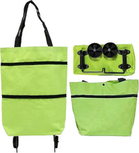 Large Capacity Foldable Shopping Bag with Wheels Reusable Cart Tote (1+1 FREE) – Veytra