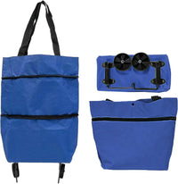 Large Capacity Foldable Shopping Bag with Wheels Reusable Cart Tote (1+1 FREE) – Veytra