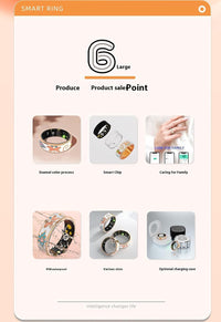Smart Enamel Wellness Ring – Fitness & Sleep Tracker for iOS & Android – Aurina