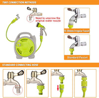 Compact Garden Hose Reel Set with 15m Pipe – Corvina