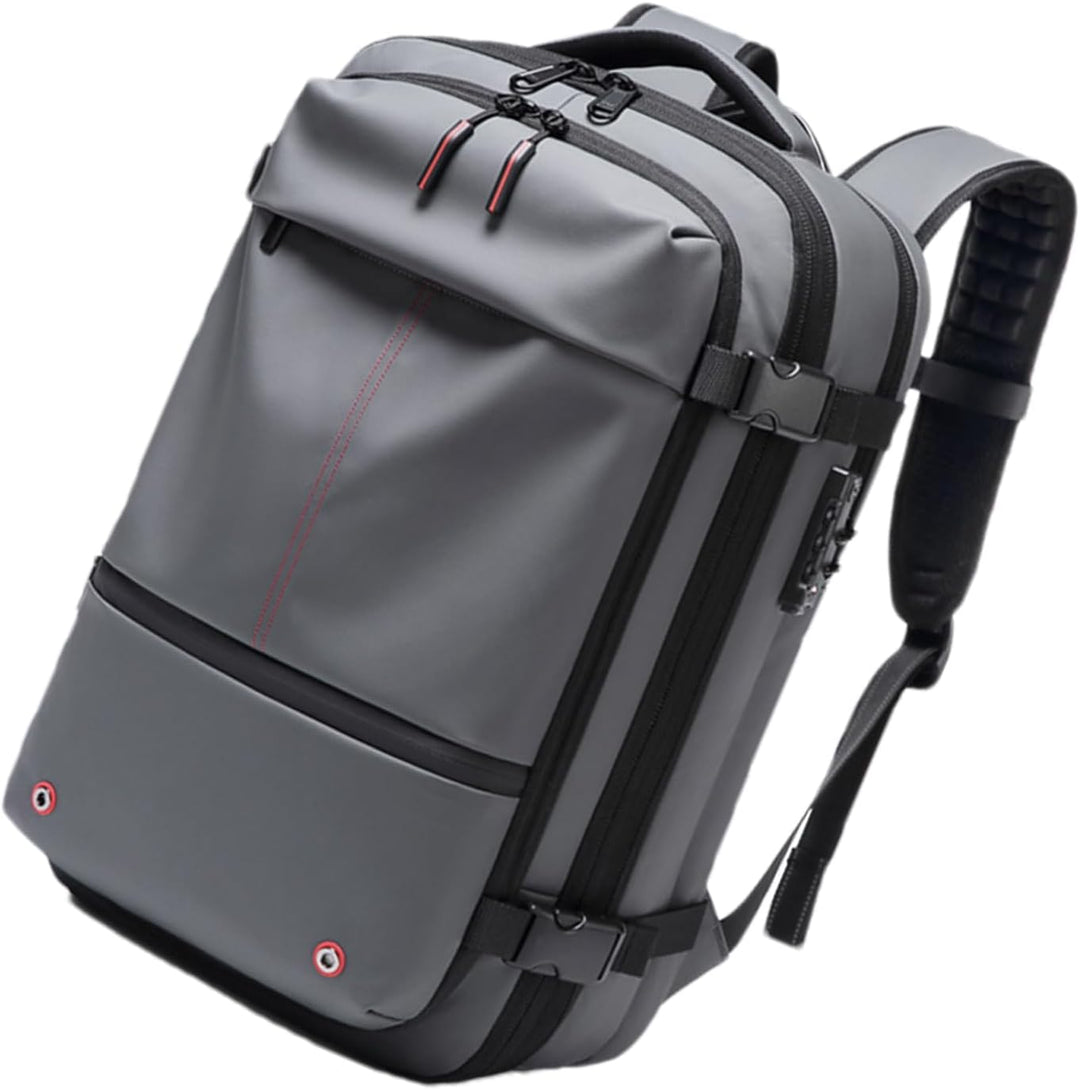Air Vacuum Backpack – Expandable 60L Waterproof Travel Pack with Laptop Compartment – Trivora
